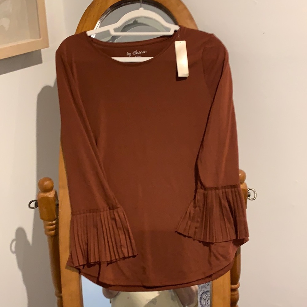 Ladies long flutter sleeve Tee shirt